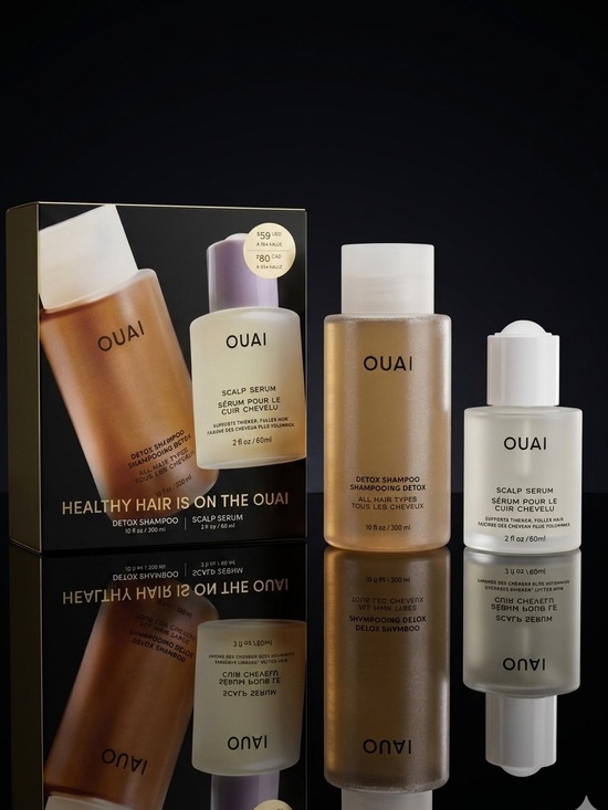 OUAI Other - OUAI Healthy Hair Set Full Size Detox Shampoo & Scalp Serum Kit NIB